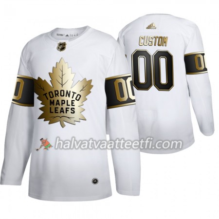 Miesten NHL Toronto Maple Leafs Pelipaita Custom Adidas 2019-20 Golden Edition Valkoinen Authentic